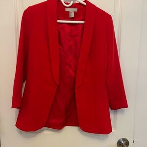 H&M Bold Red Women's Blazer